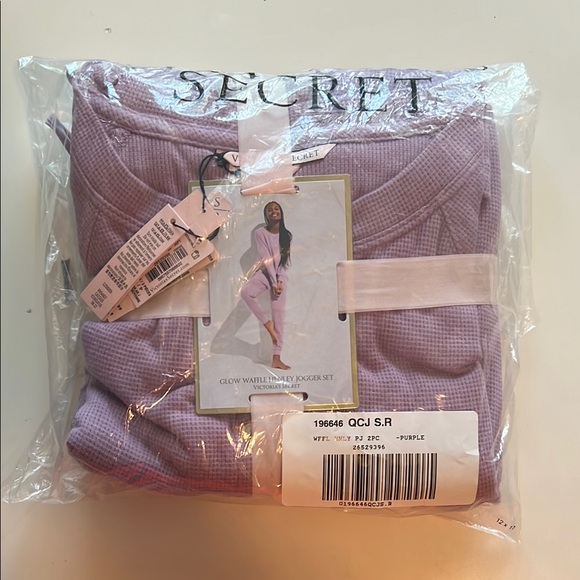 Victoria's Secret Other - Victoria’s Secret Glow Waffle Henley Jogger Set